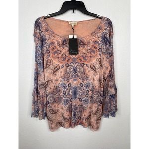 Jane and Delancey Multicolor Paisley Blouse